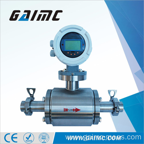 Sanitary PTFE Electromagnetic Milk Flow Meter